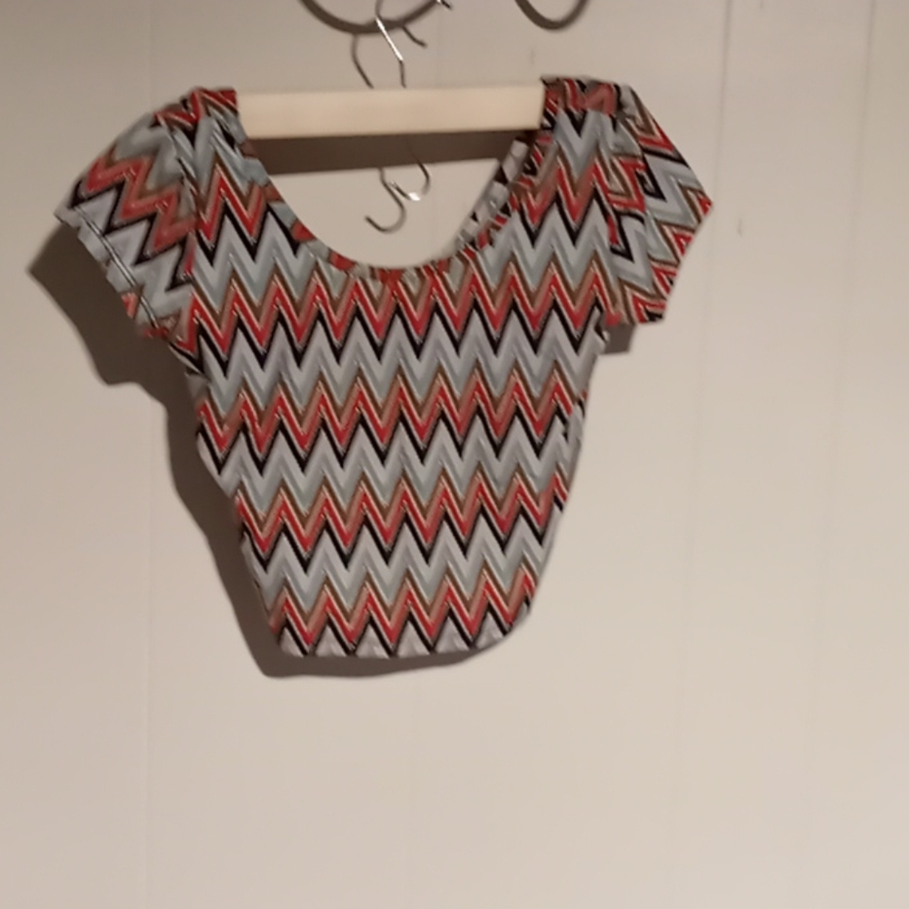 Crop top plaid shasa